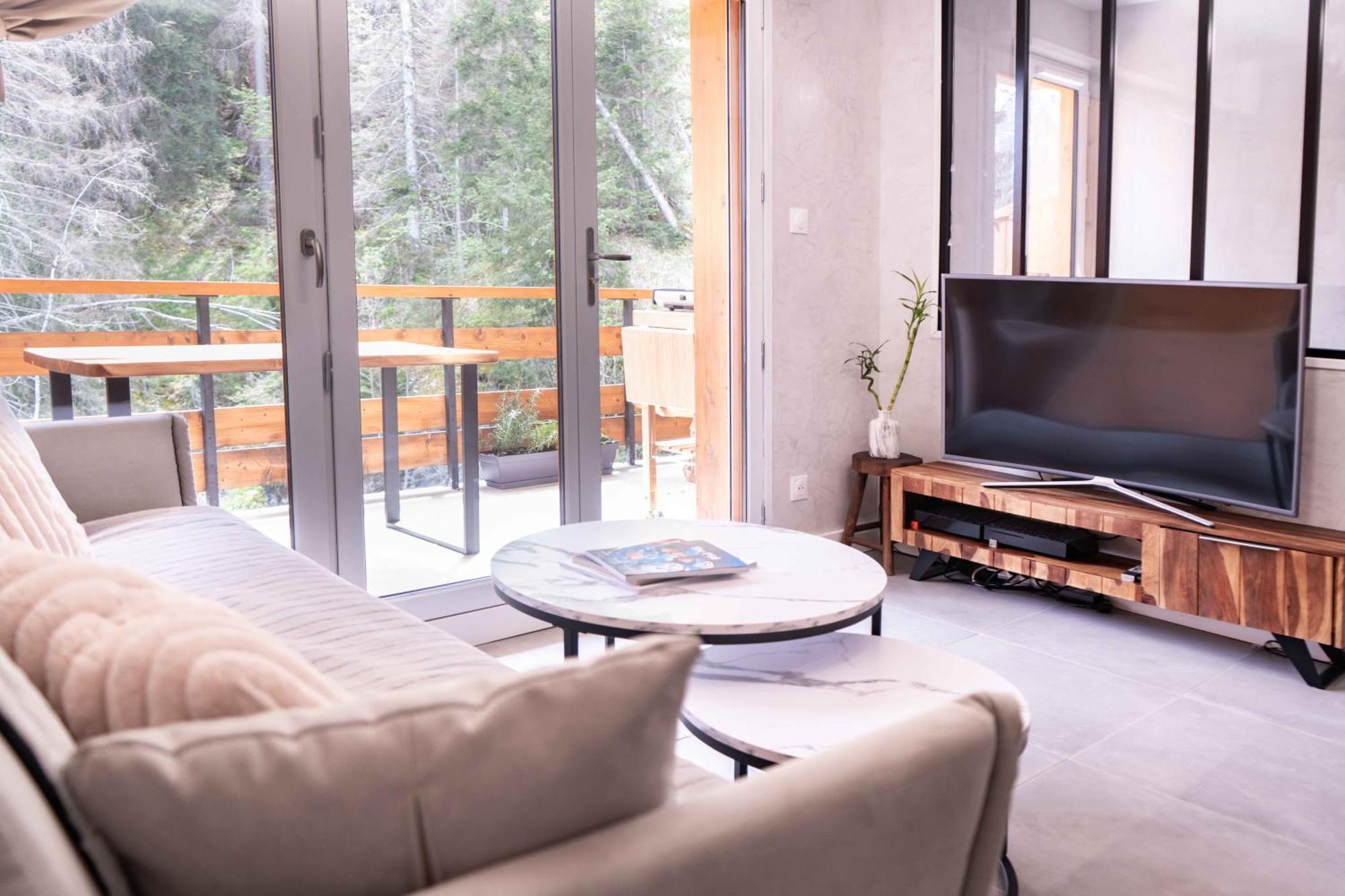 Au Loup Blanc Avec Vue Mont Blanc Apartment